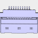 FPC0.5翻盖下接带卡扣H1.75